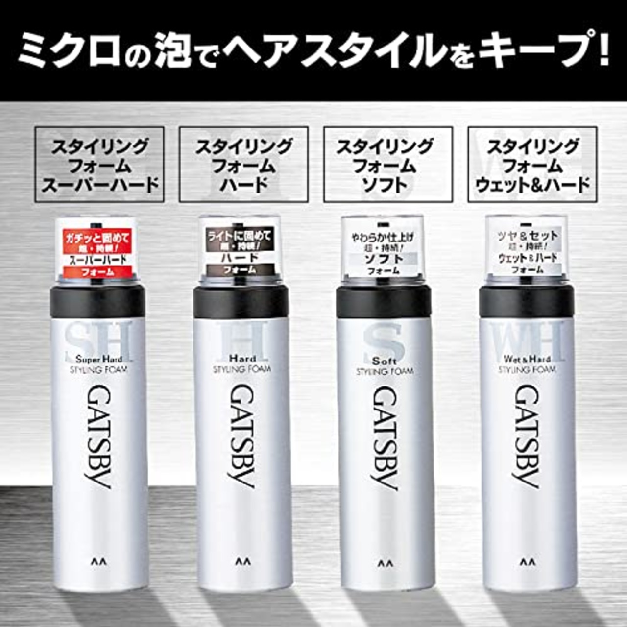 GATSBY(ギャツビー) スタイリングフォーム ウェット&ハード 185g