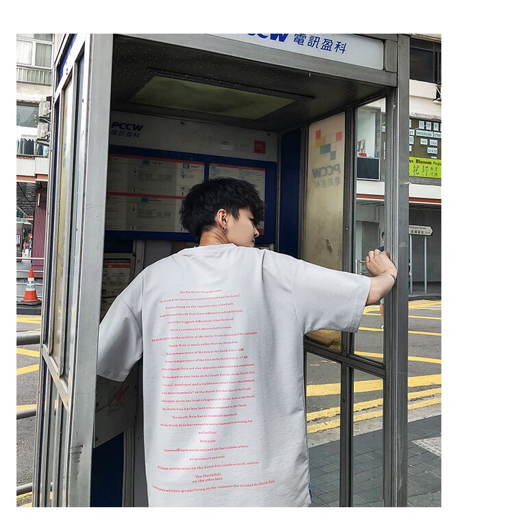 全2色 Tシャツ カットソー プリント カジュアル おしゃれ