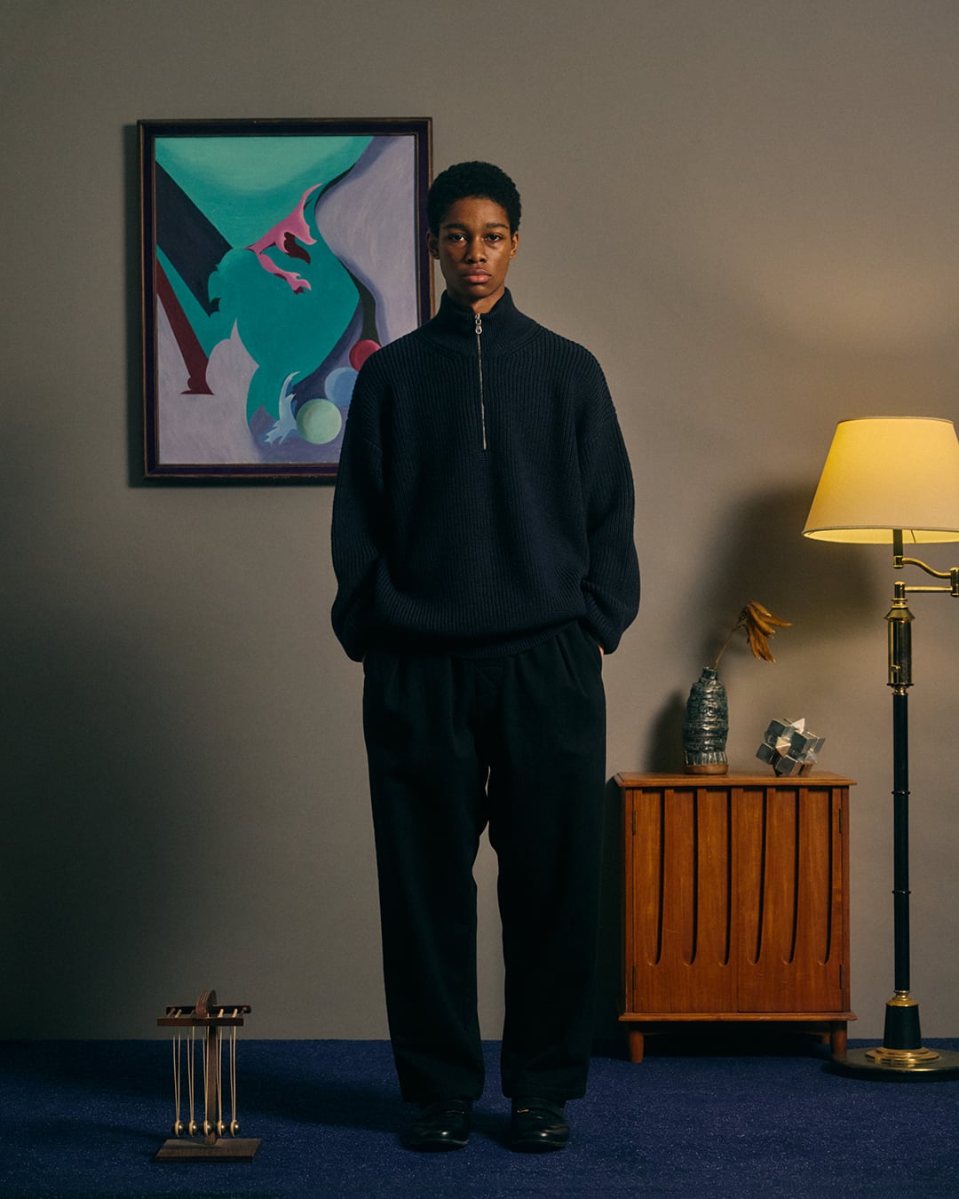 COMFORTABLE REASON, Fleece Back Slacks | not wonder store