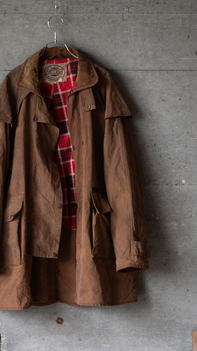 "DRIZA-BONES" '90s vintage Oiled riding coat
