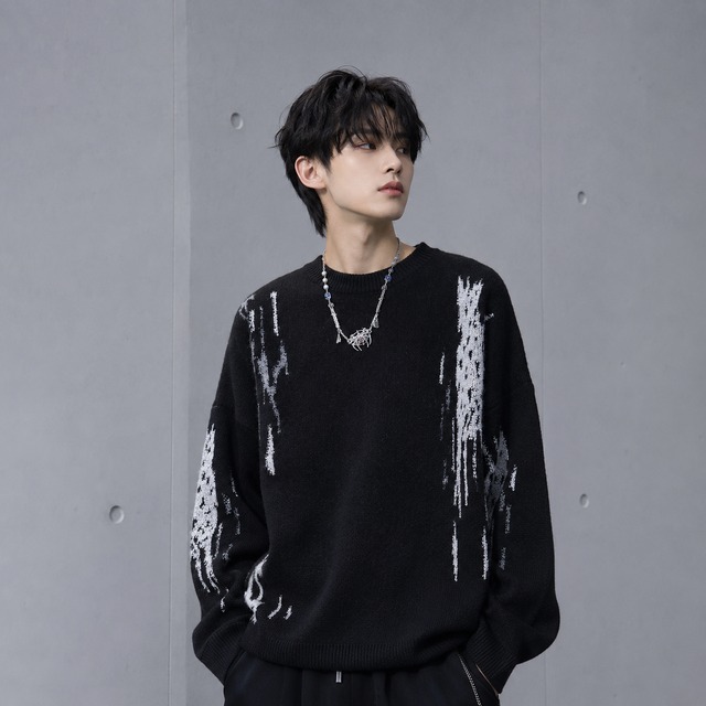 Abstract knit sweater 0005