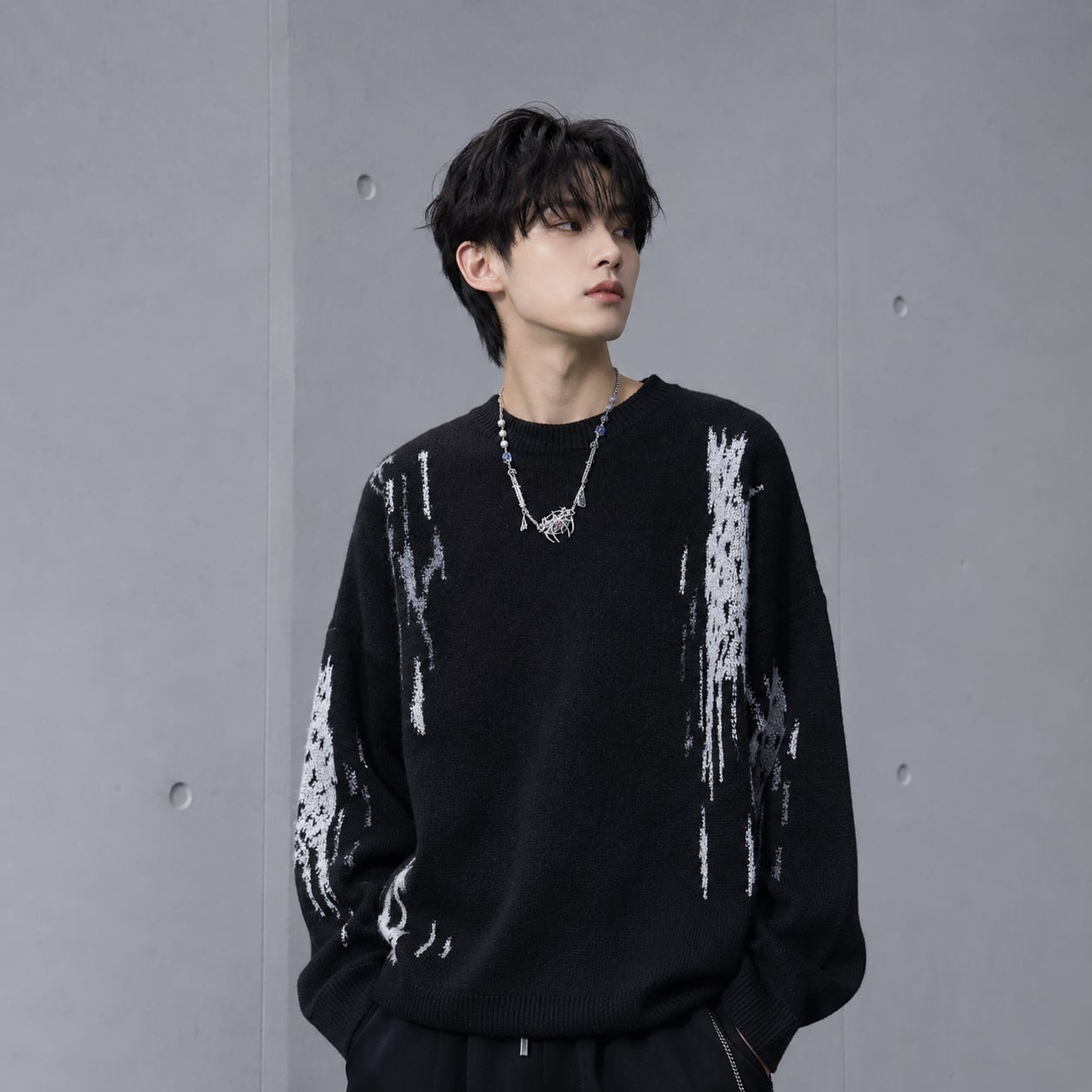Abstract knit sweater 0005