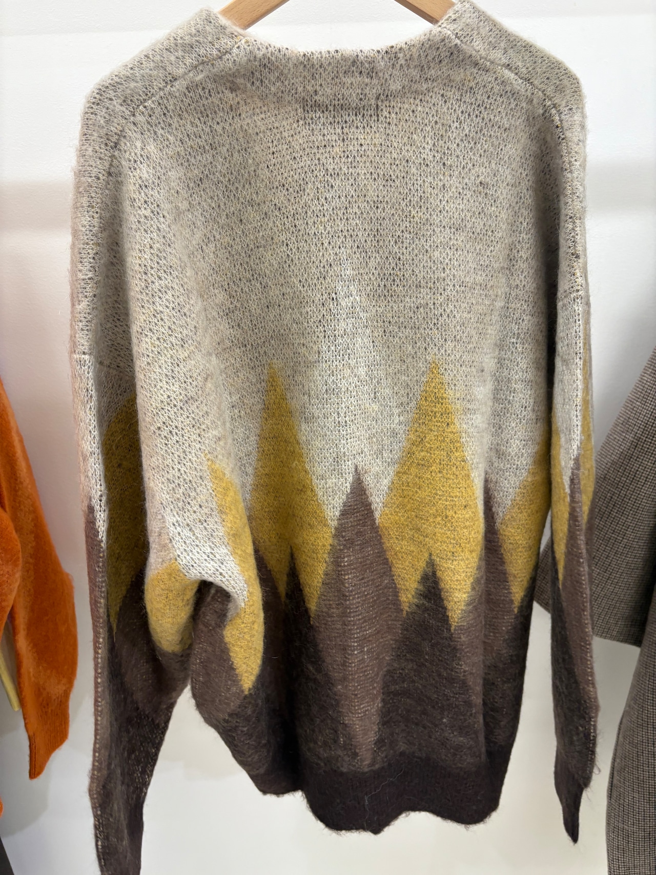 le vent souffle アーガイルカーディガン　K022