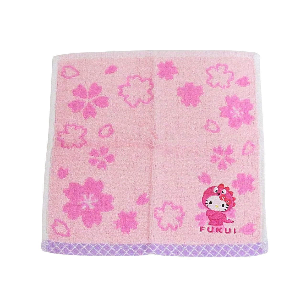 福井限定 サンリオ キティ ハンドタオル ハンカチ ジャガードタオル