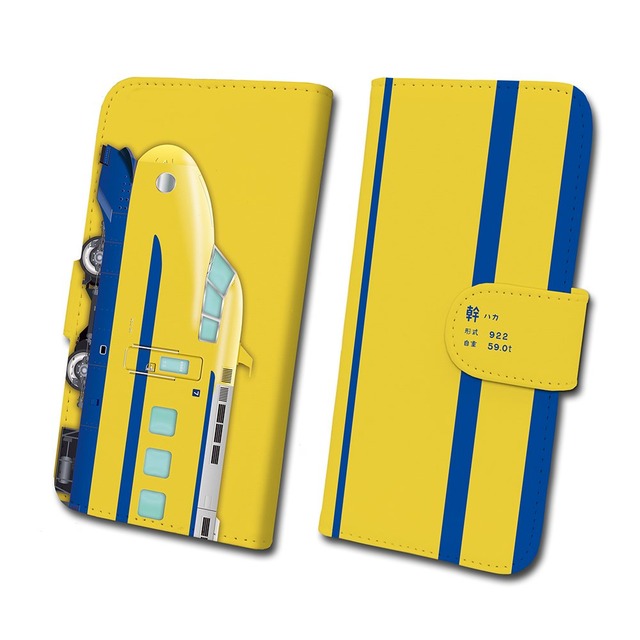 ダイビ 922形 ドクターイエロー T3編成 鉄道スマホケース No.47【 手帳 タイプ 】Android iPhoneX/Xs/XR JR西日本商品化許諾済 tc-t-047-al Android Lサイズ