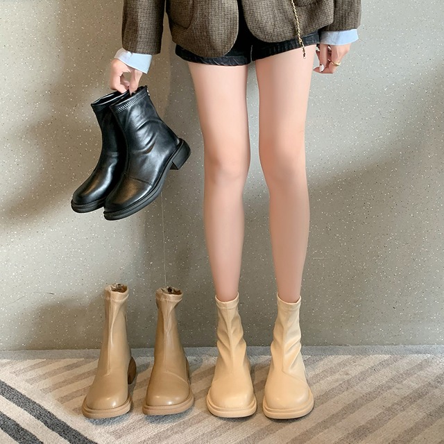 ブーツオータムスタイル薄手スタンダードホワイトショート レトロ 靴 シューズ ストリート 秋物 部族の婦人靴22748850925