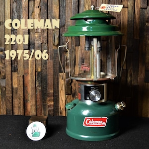 コールマン 220J 1975年6月製造 ツーマントル ランタン COLEMAN ビンテージ 完全オリジナル 状態良好 完全分解清掃メンテナンス済み