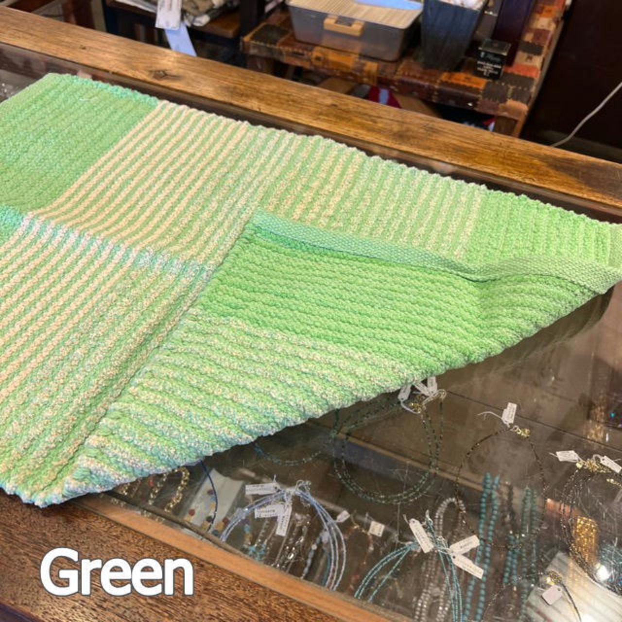 Cotton Chenille Striped Floor Mat　3Color　コットンシェニール ボーダーフロアマット 　3色　　フロアマット　マット　　