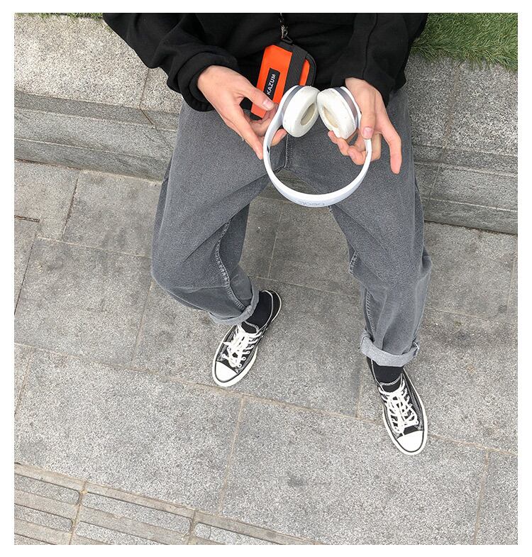 全2色 デニム パンツ ストレート カジュアル シンプル 無地