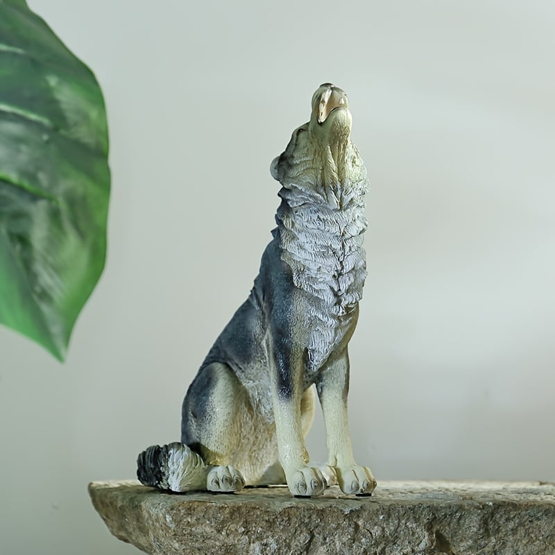 オブジェ オオカミ リアル 樹脂製 おしゃれ インテリア 狼 置物