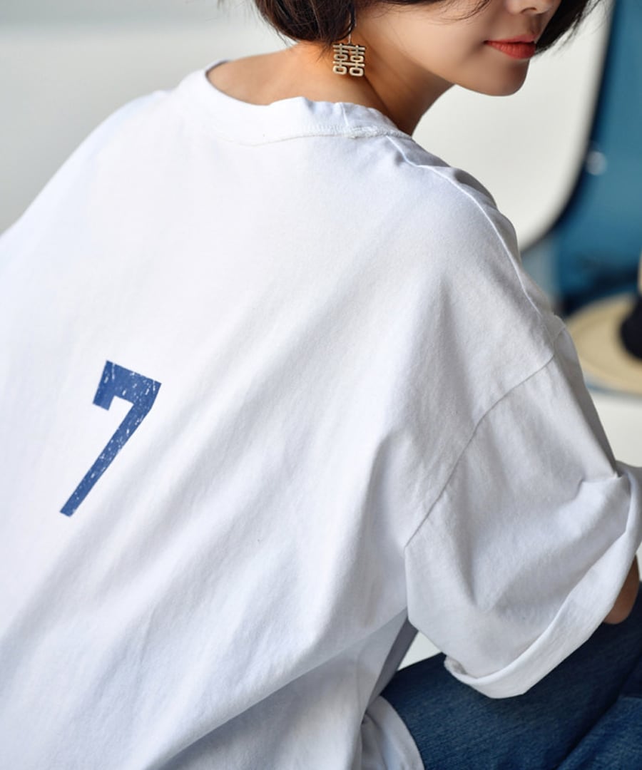 レタープリントオーバーサイズ◆Tシャツ【t-10746】
