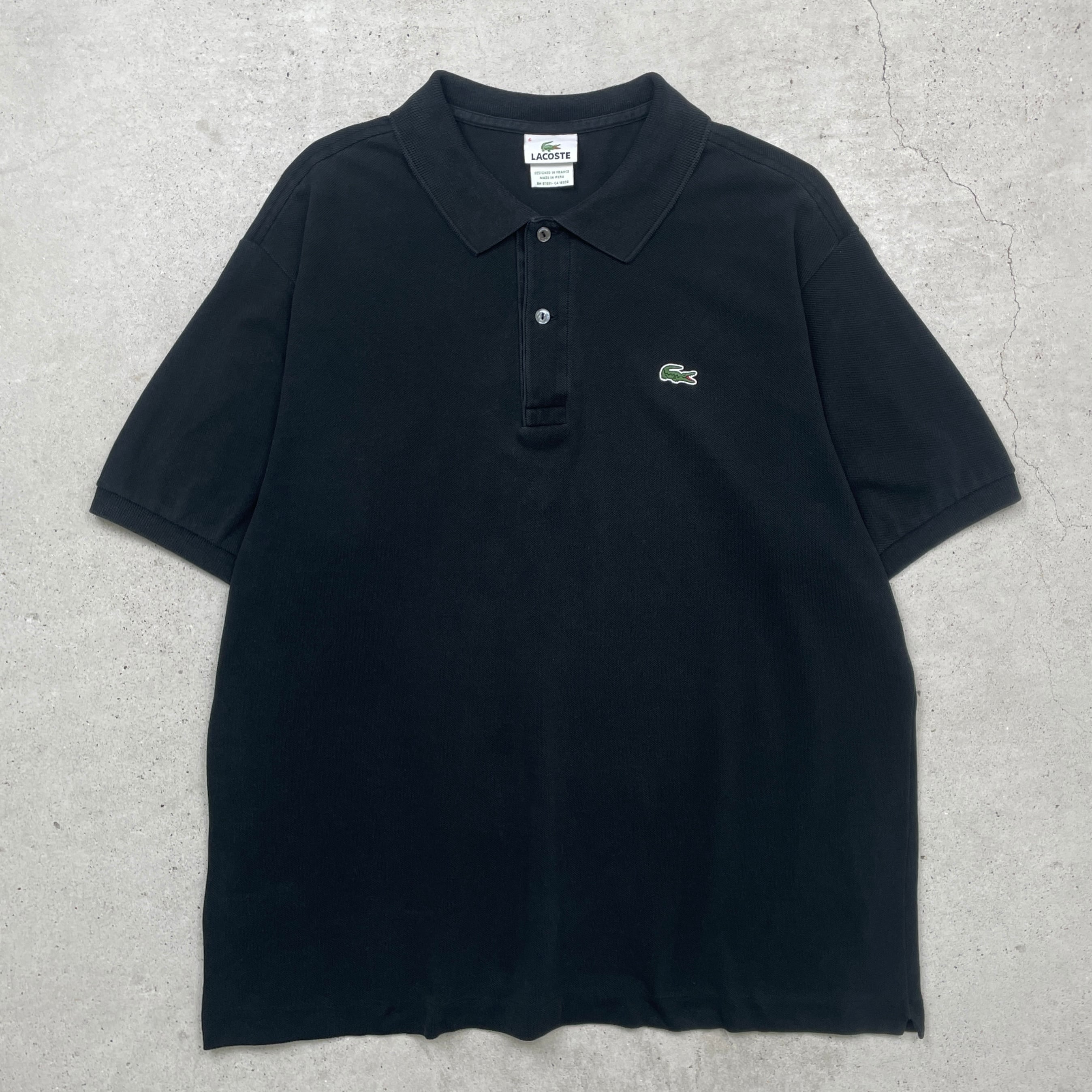 LACOSTE ラコステ ポロシャツ 鹿の子 メンズM−L相当 古着 ワン