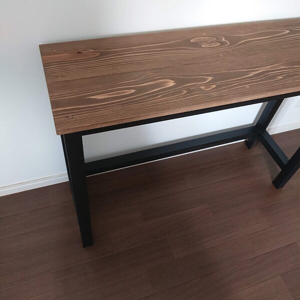 国産無垢材でつくるシンプルなワークデスク【 国産 無垢 蜜蝋WAX