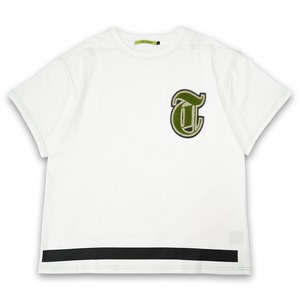 T.C.R CHENILLE LOGO S/S TEE - WHITE