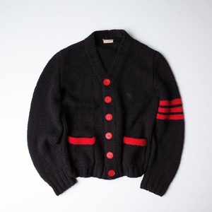 Line lettered cardigan