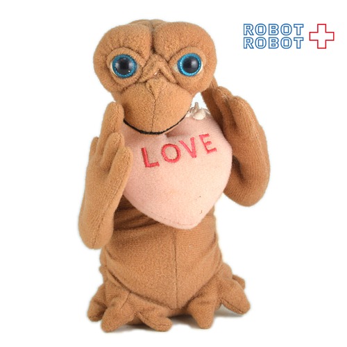 USJ E.T. ミニぬいぐるみ ピンクのハートにLOVE