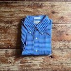 1990's L.L.Bean S/S B.D. Shirt" Made in USA/Blue/White/M