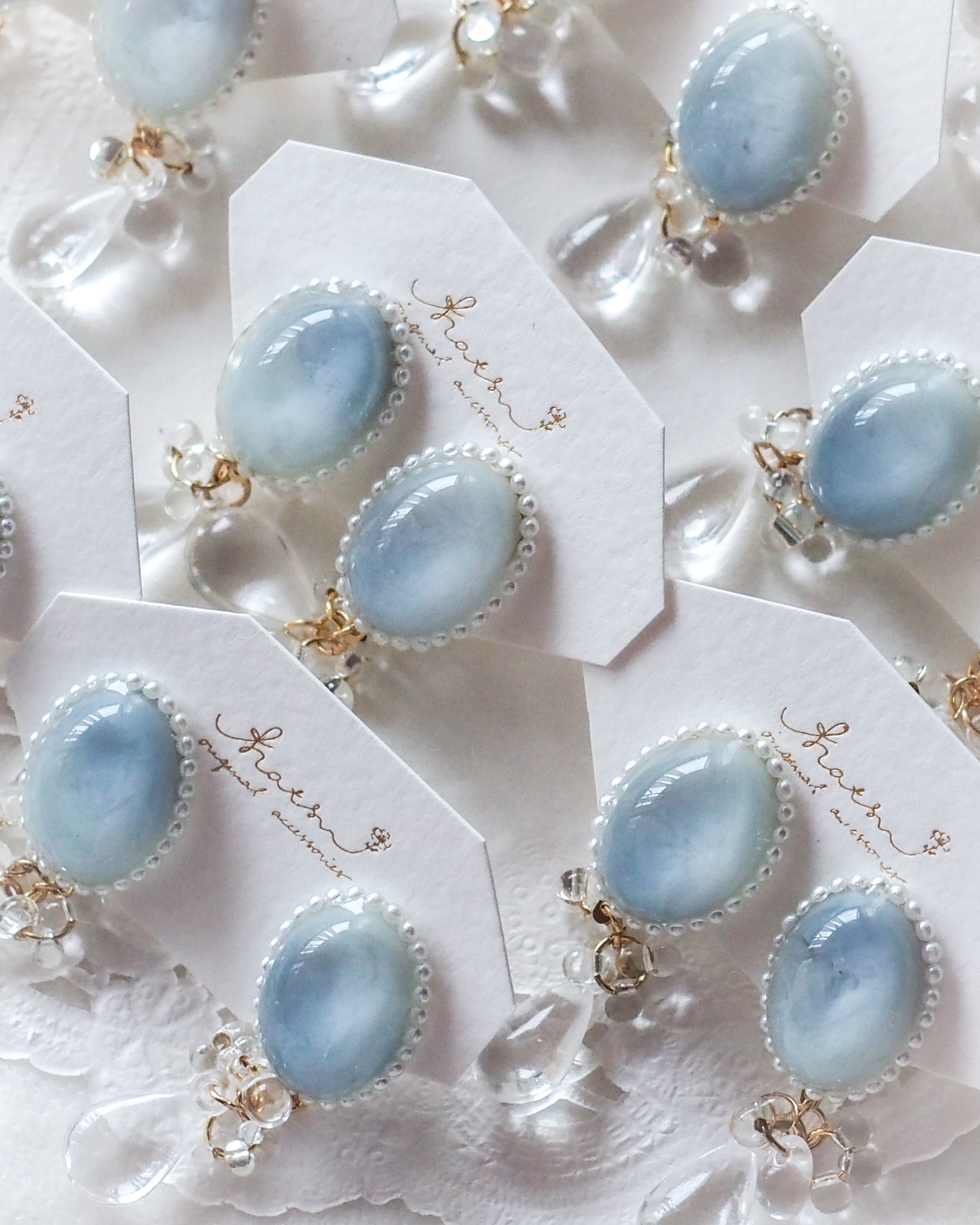 『 人魚姫の涙 』耳飾り