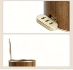 円形 ゴミ箱 蓋付き ９L 踏み込み式 プッシュ式 幅22cm 木目調 プラスチック 軽量 おしゃれ 北欧