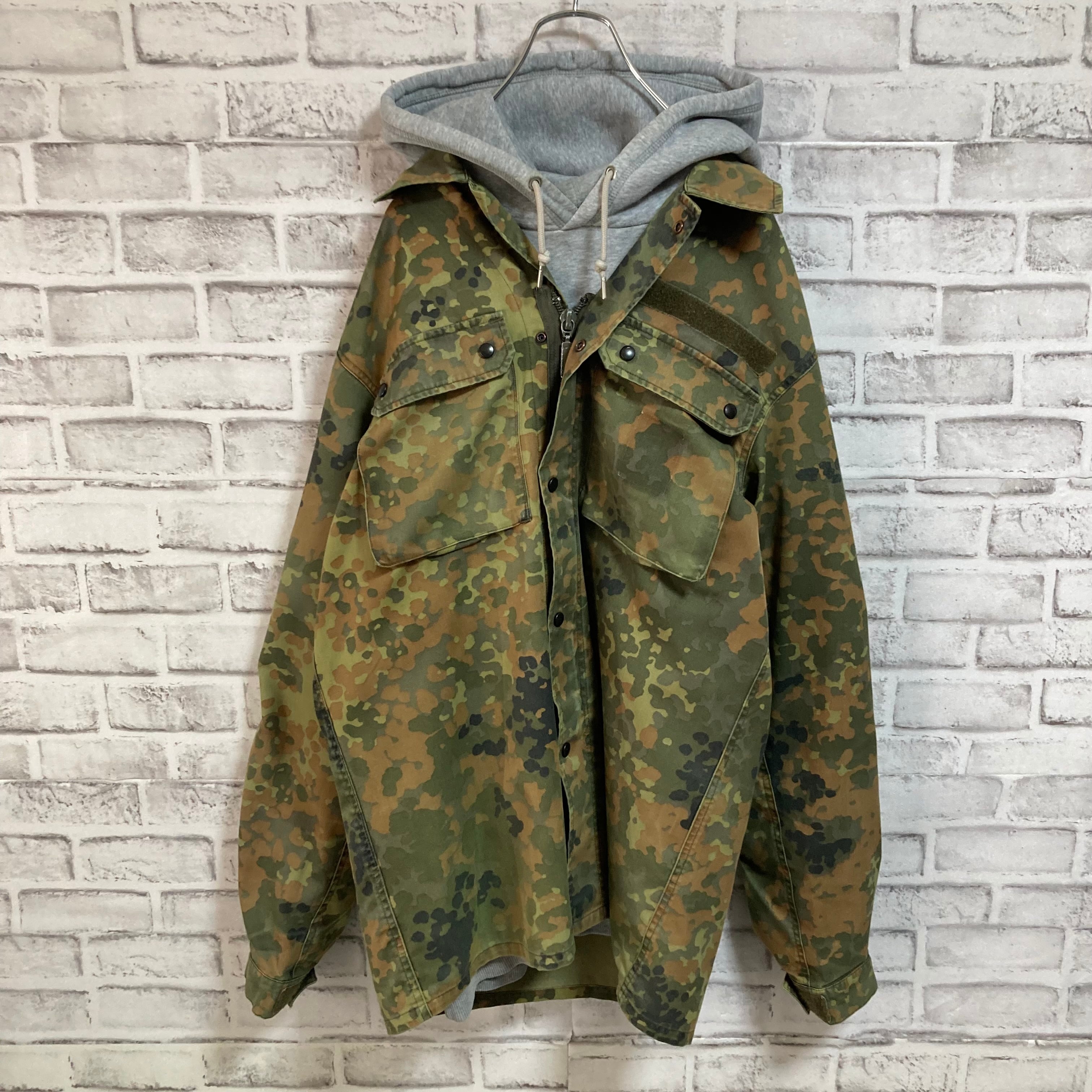 German Military Flecktarn Camo ShirtJacket L/S L相当 ドイツ軍