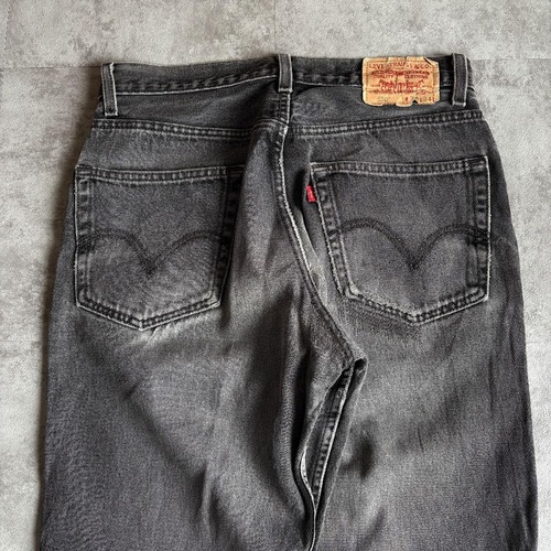【W32 L34】00s usa levi's ブラック 550 詳細写真16