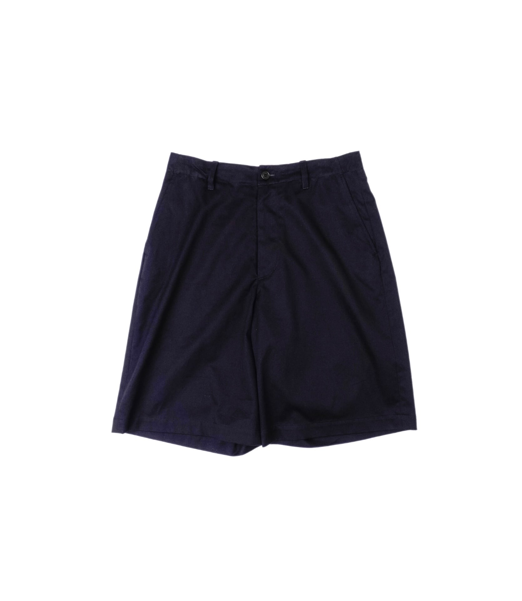 UNIVERSAL PRODUCTS. / 251-60511B NO TUCK CHINO SHORTS (NAVY