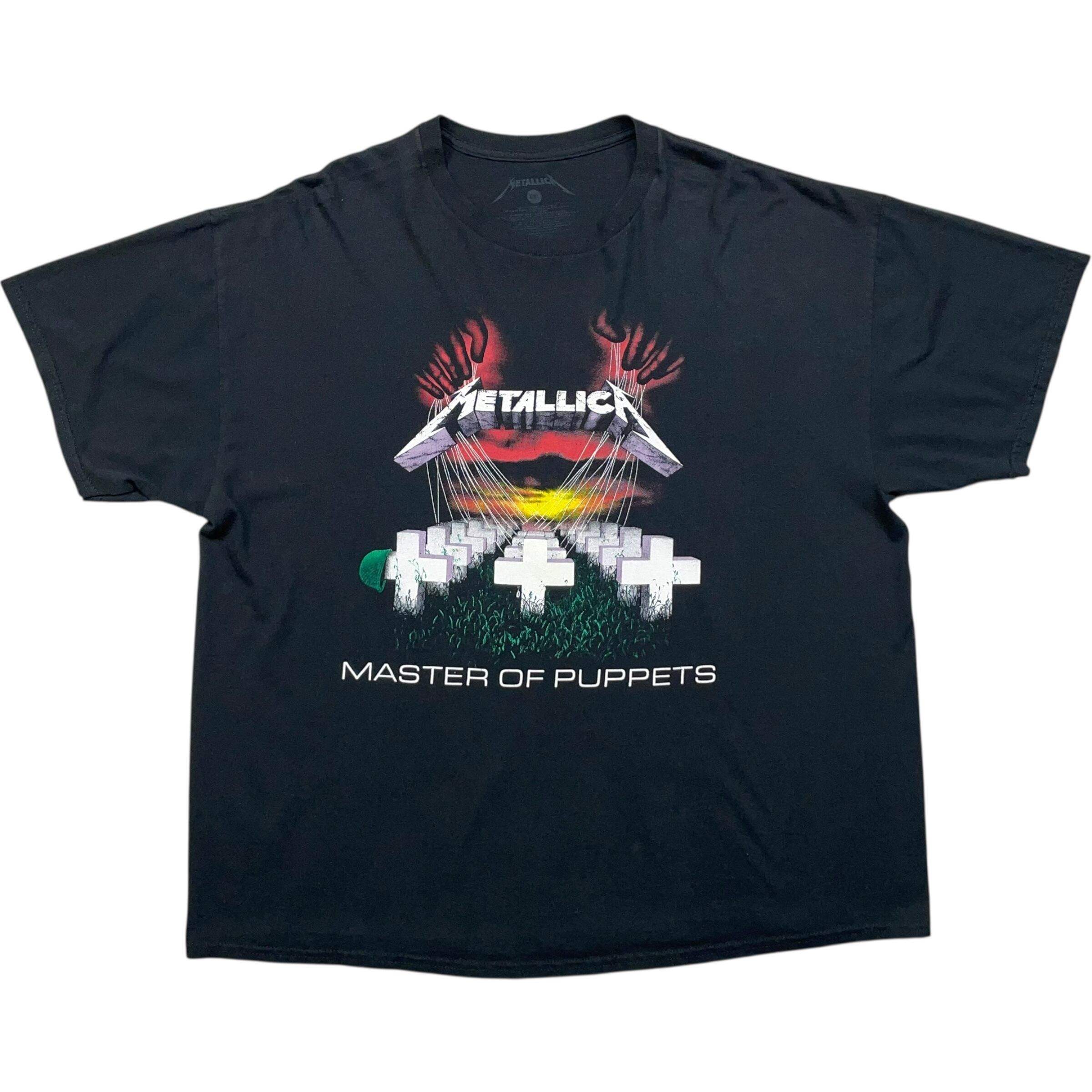 《XXL》 METALLICA メタリカ Tシャツ バンドTシャツ フロントプリント ワンポイント ブラック no.7393