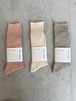 Organic Cotton Rib Socks