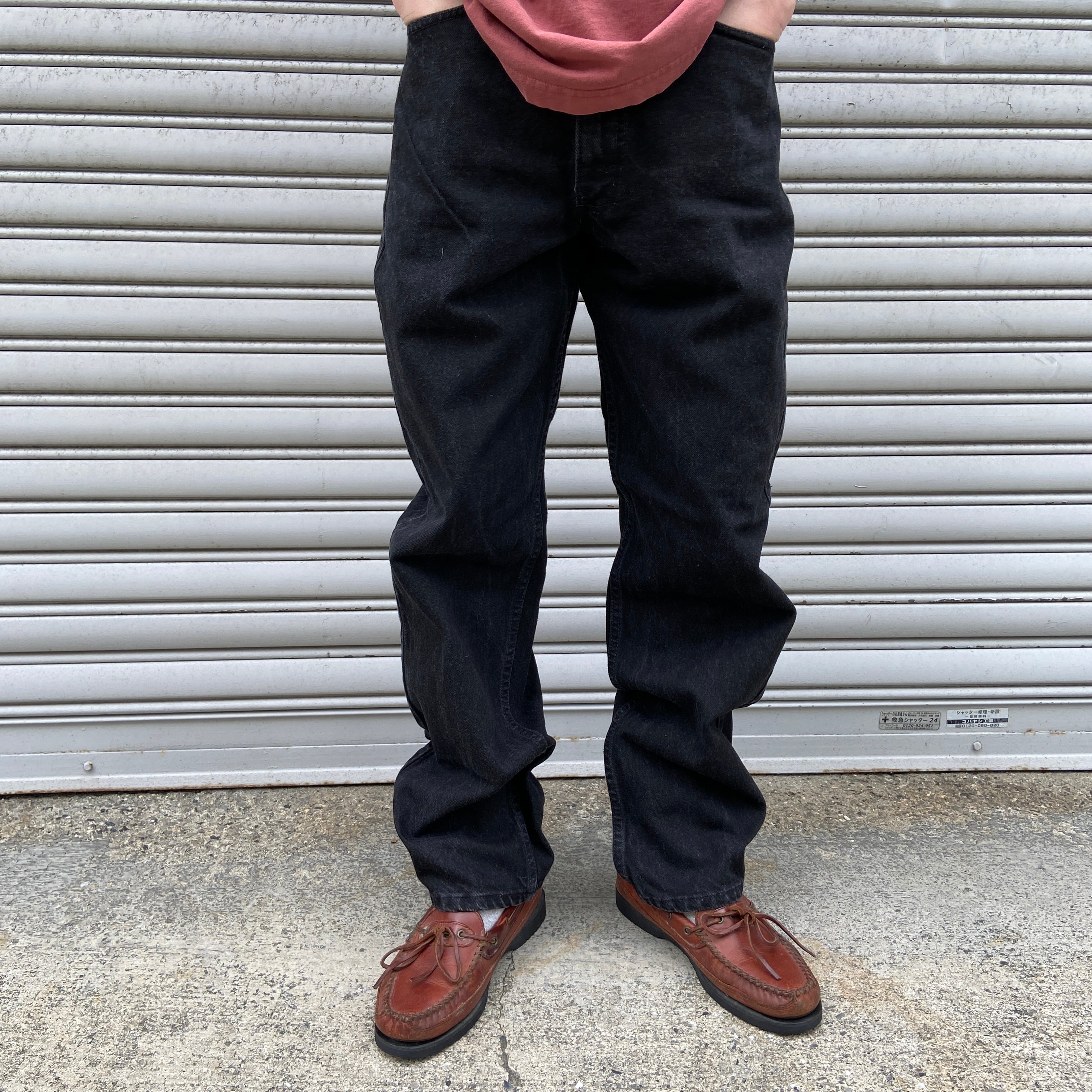 90s USA製 Levi's 554 ブラックデニムパンツ W31L32 | 古着屋 Uan 90s USA製 Levi's 554 ブラックデニムパンツ W31L32 | 古着屋 Uan