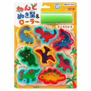 【在庫処分】ギンポー ねんど抜き型＆ローラー きょうりゅう あそびっこ 銀鳥産業