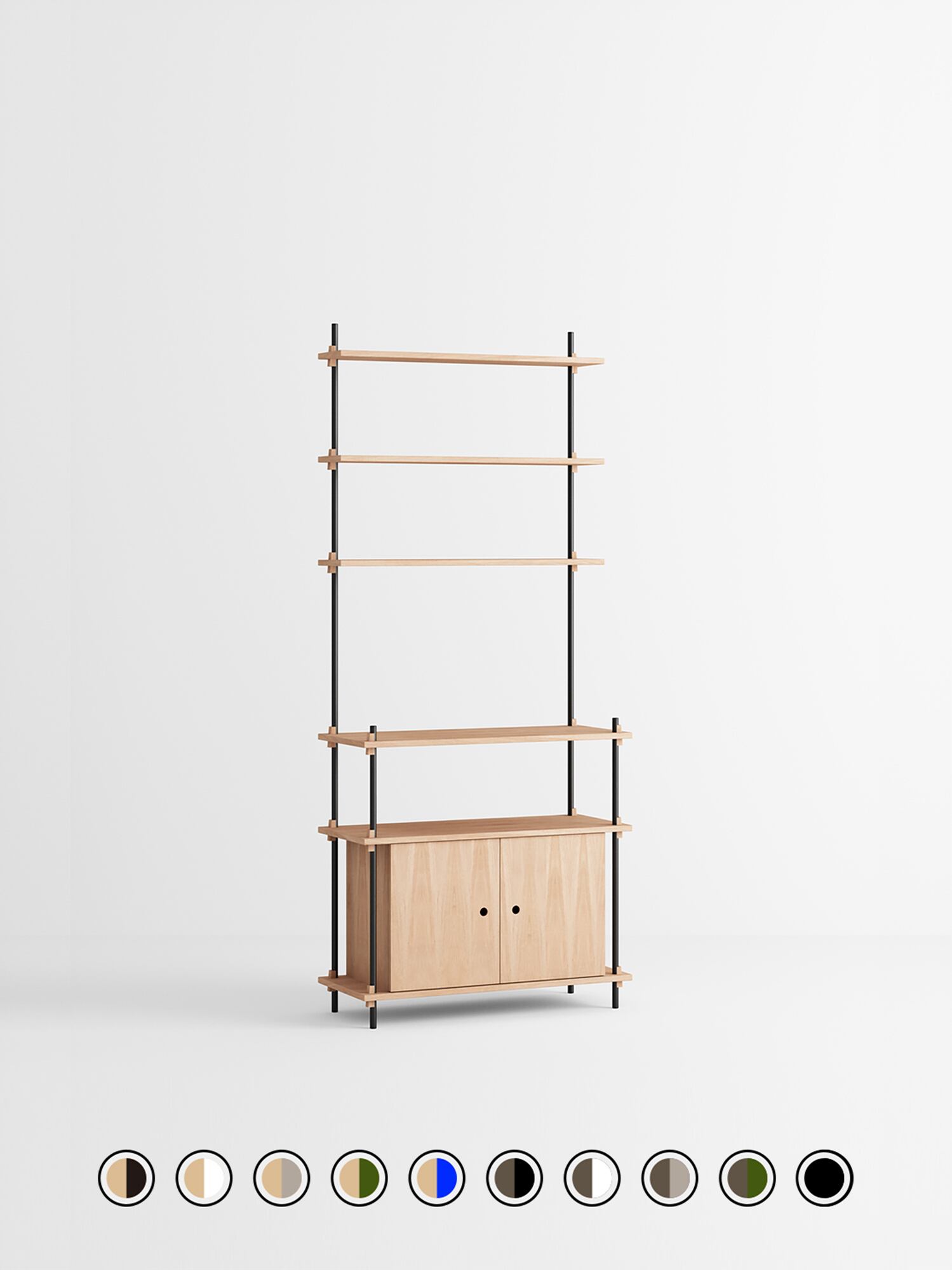 MOEBE Shelving System セット S.200.1.C（11カラー） | ROUND ROBIN