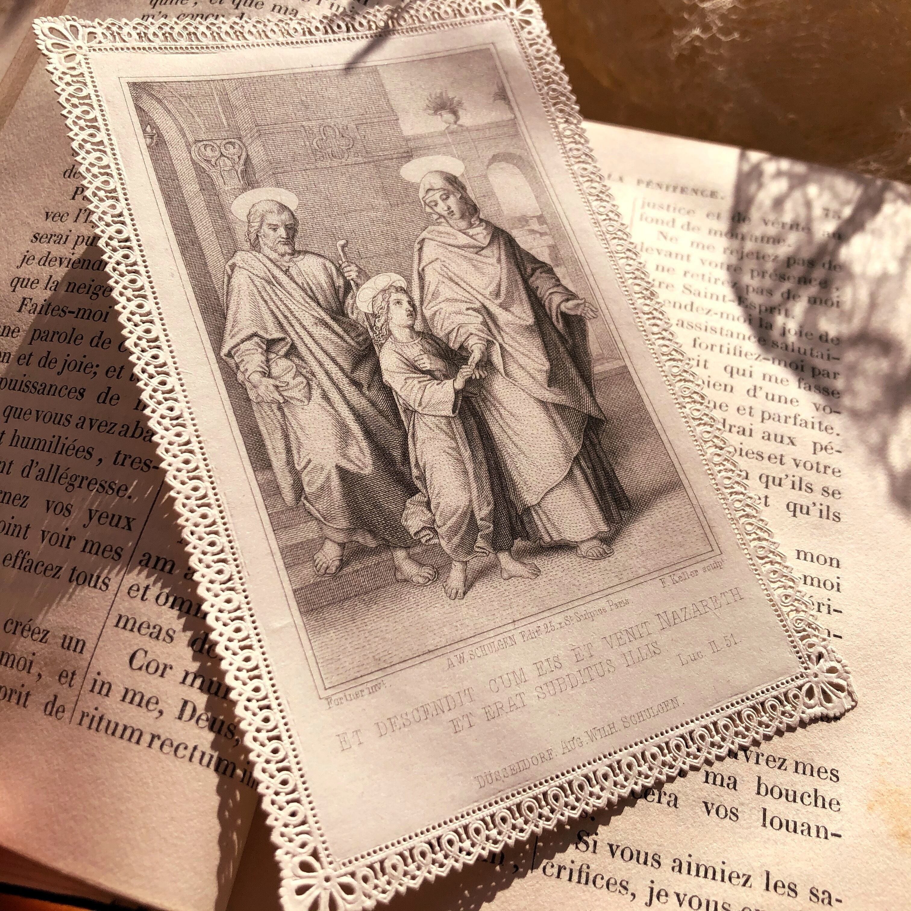 青いベルベットの祈祷書 ヴィンテージ アンティーク 撮影小物 青いベルベットの祈祷書 | メルキュール骨董店