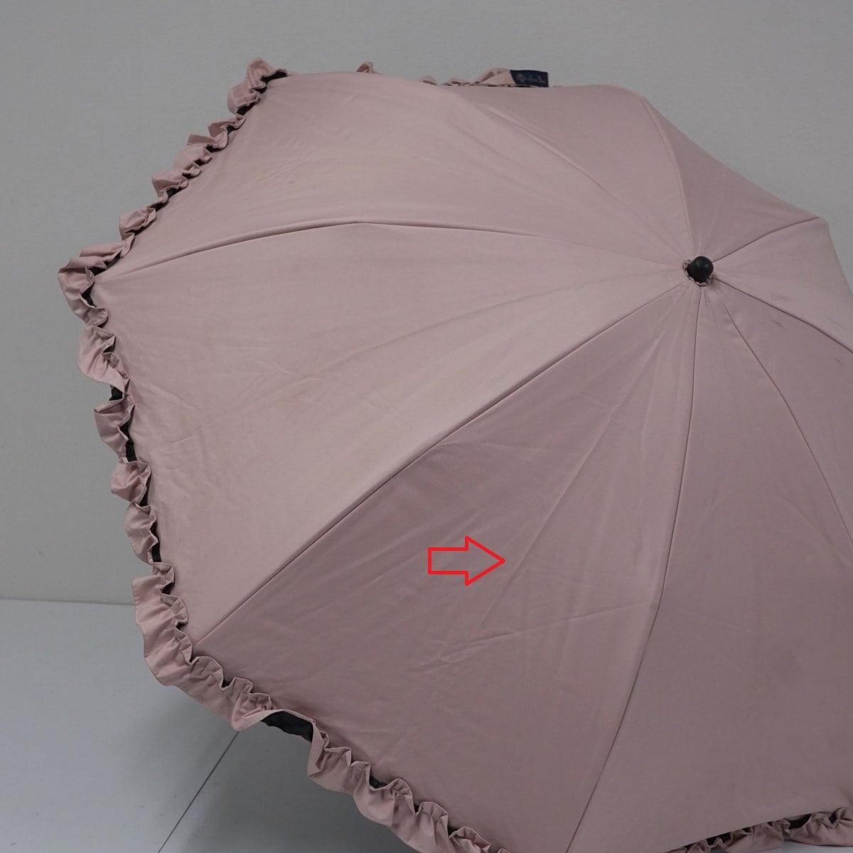 芦屋ロサブラン 完全遮光 折りたたみ日傘 USED美品 2段折 フリル