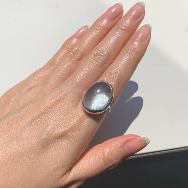 ［ High heel ］アクアマリン×silver925 リング