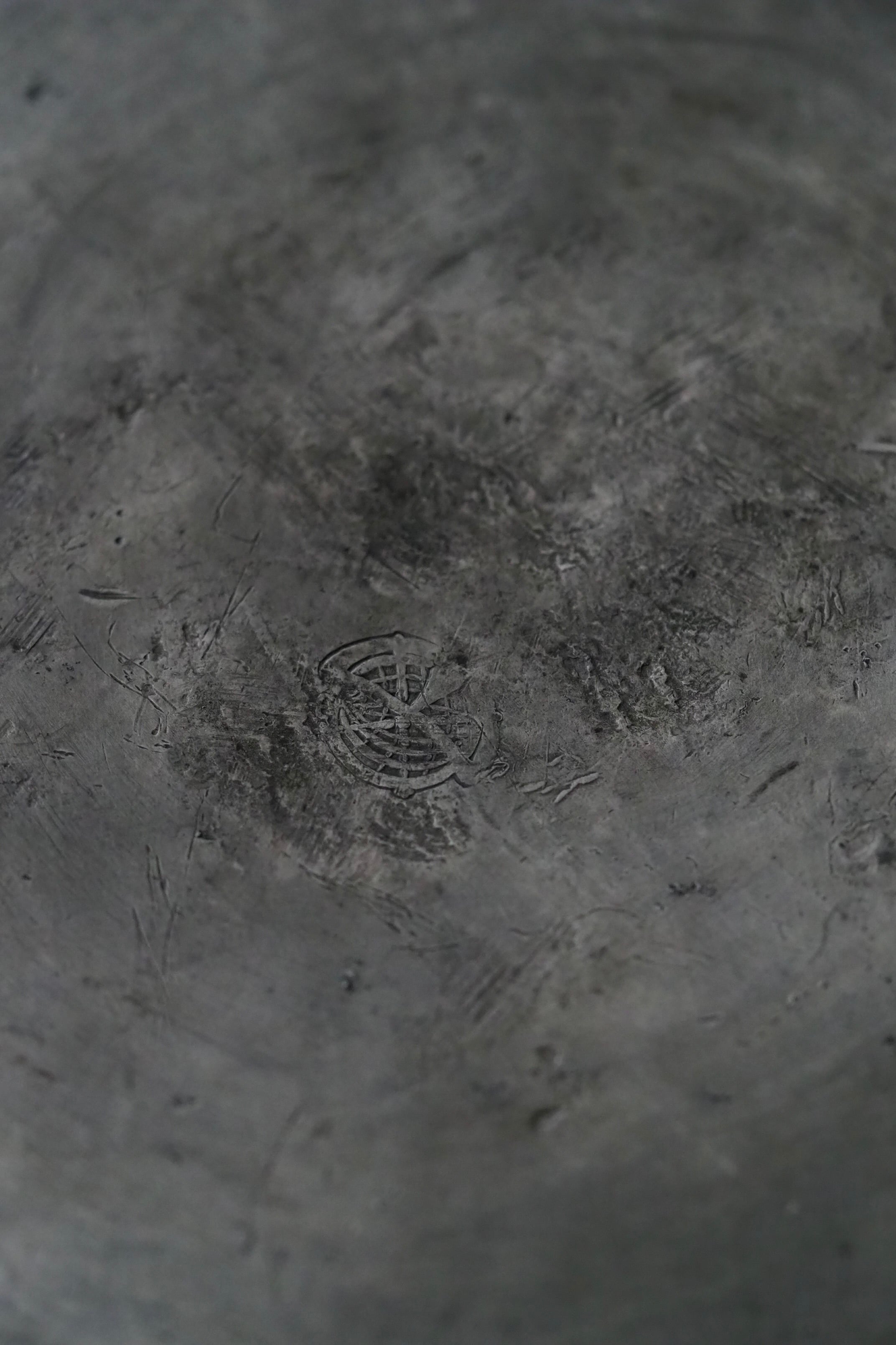 アンティーク ピューター丸皿 No.3-antique pewter round plate