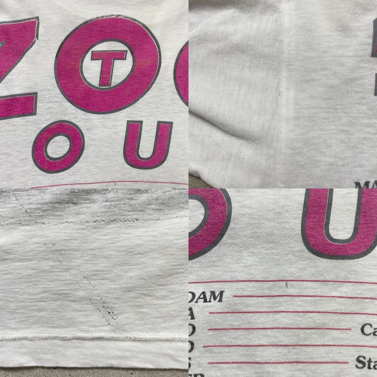 90年代 U2 ZOO TV TOUR バンドTシャツ バンT ツアー メンズM-L相当