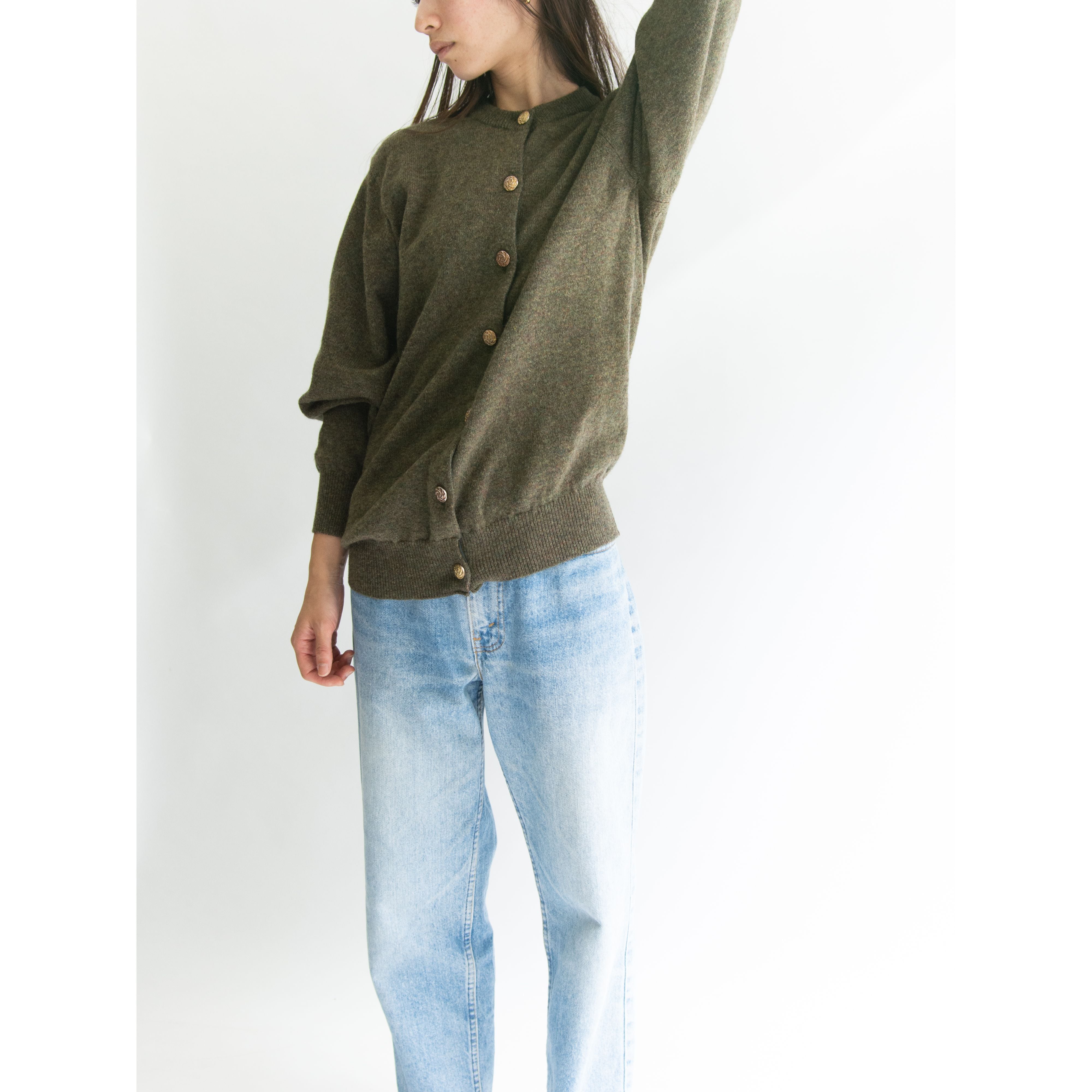 【SCOTS REGAL】Made in Scotland 100% lambswool knit cardigan（スコッツリーガル スコットランド製 ラムズウール ニットカーディガン  セーター）10b
