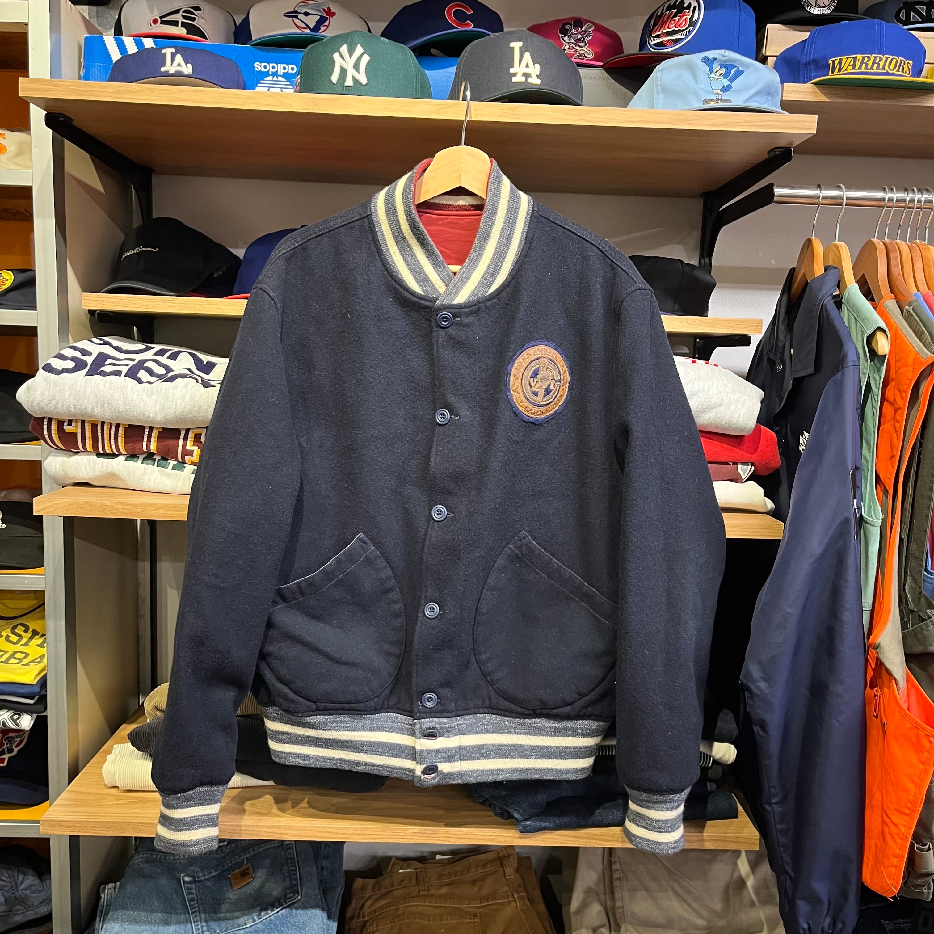 最終価格】POLO RALPHLAUREN 80s～90sリバーシブルスタジャン polo ralph lauren リバーシブル スタジャン ウール | Area0411