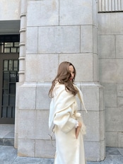 wool scarf coat