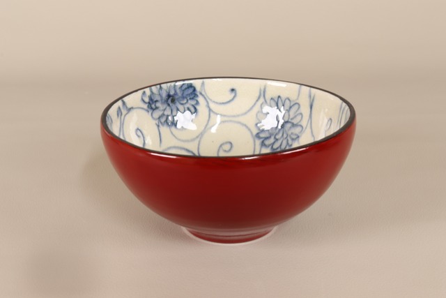 漆陶 小碗 花唐草【アウトレット】