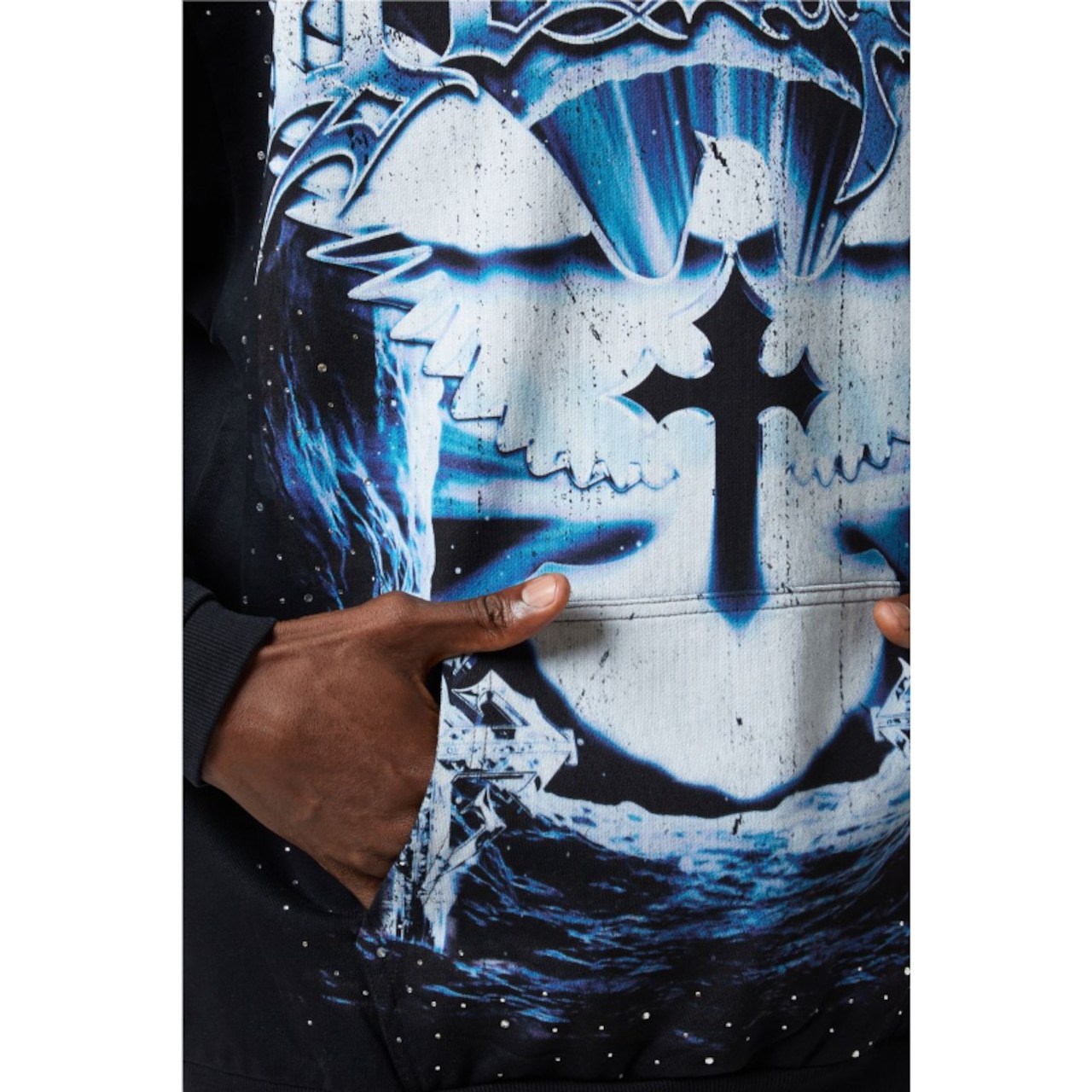 GUAPI / black heavens vault hoodie V1