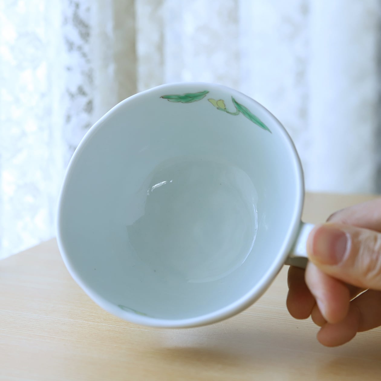 藍水 パンジー カフェボール うつわ藍水（波佐見焼） | にっこう生活館