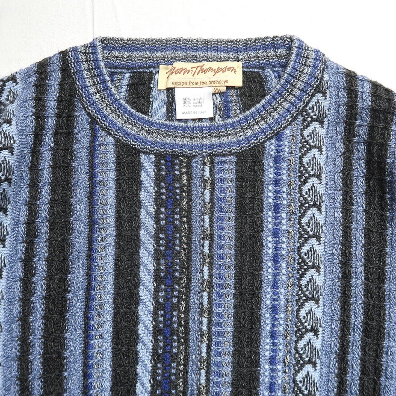 古着 イタリア製 Norm Thompson ノームトンプソン デザインニット 