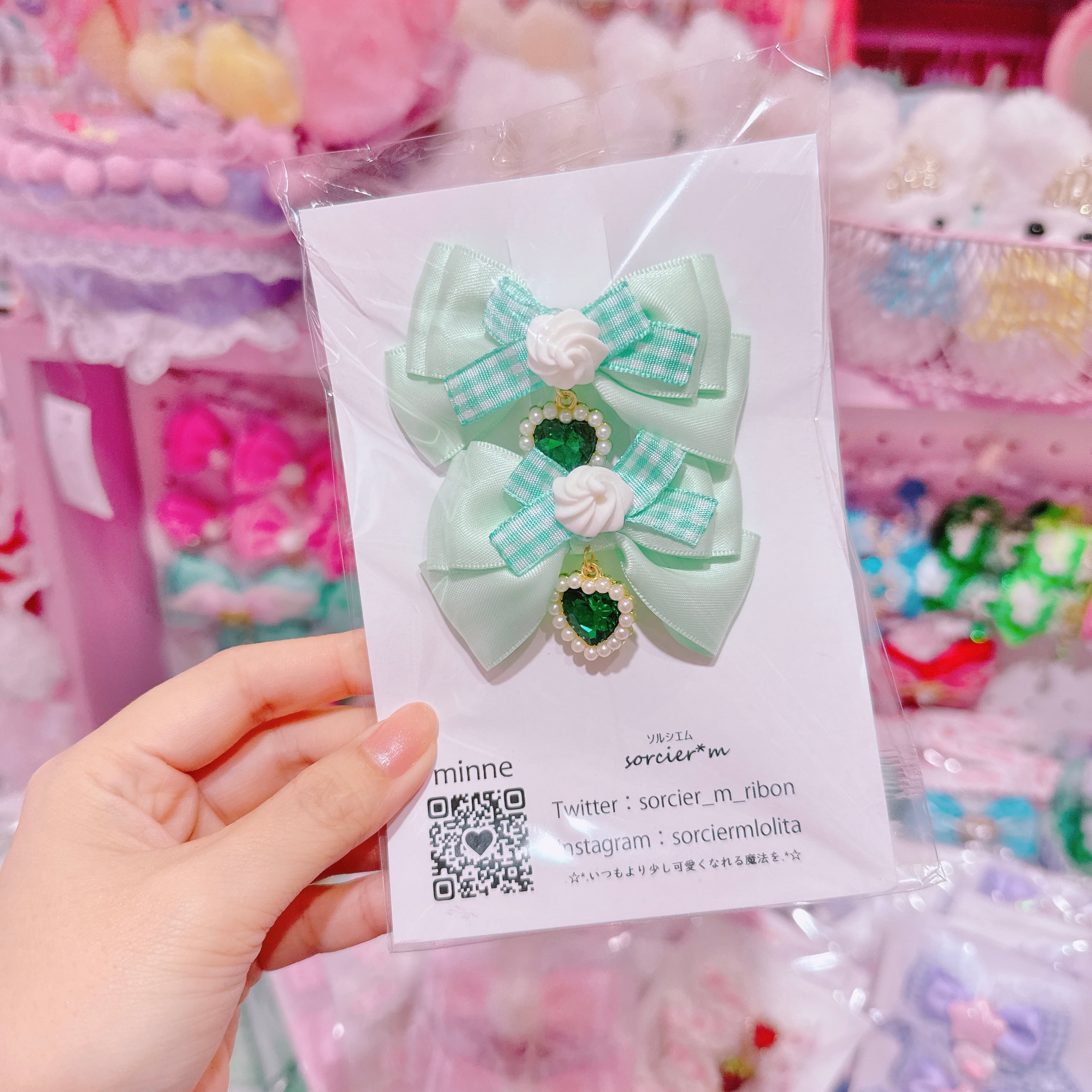 【E10】6-15ツインヘアクリップ