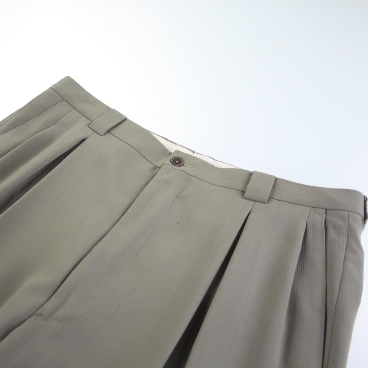 希少 90s Giorgio Armani 1タックワイドスラックス