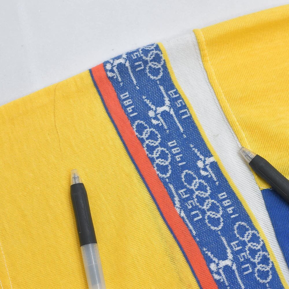 80s Vintage 1980 オリンピック USA 切替デザイン Tシャツ モスクワ