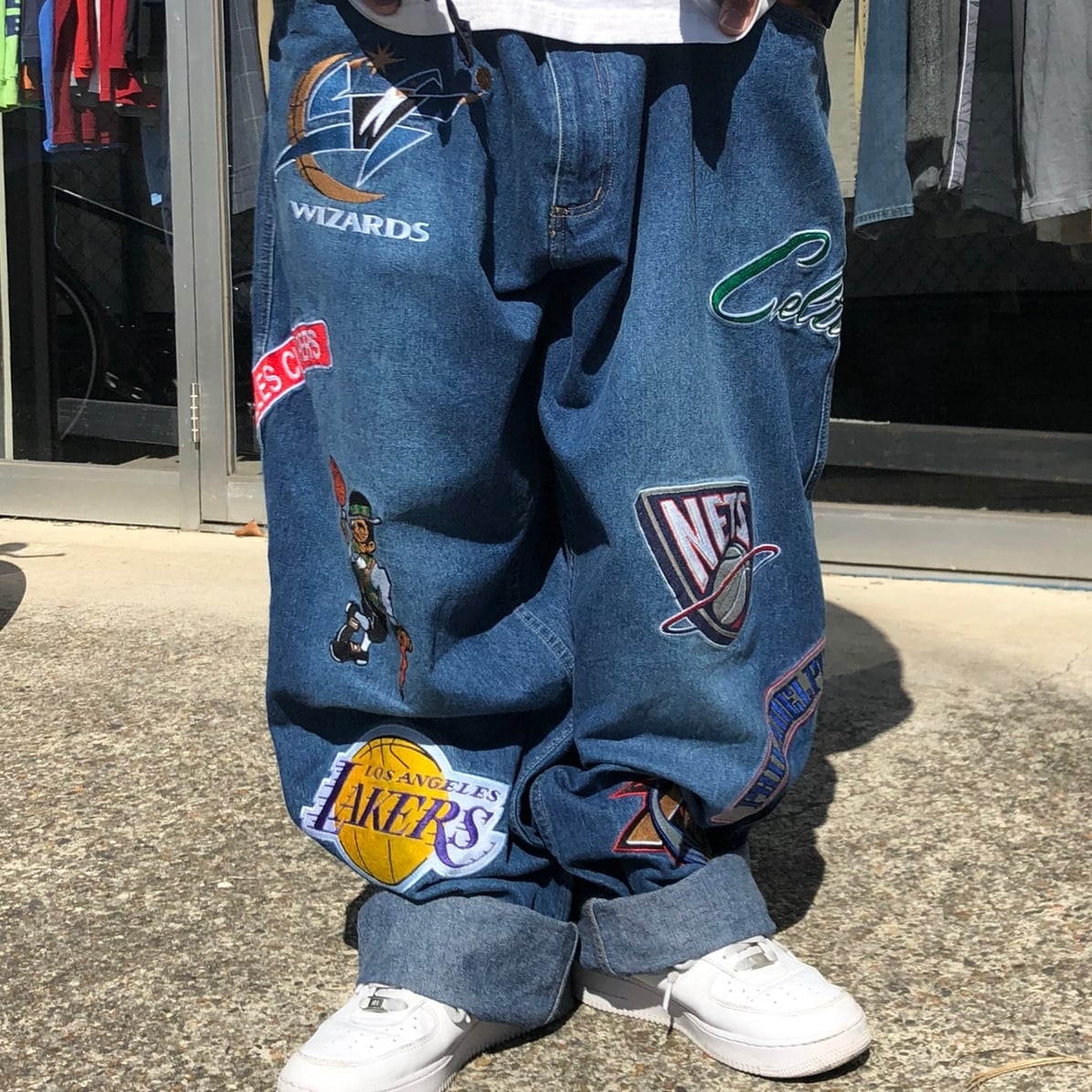 激安オンライン販売 90s FUBU フブ バギー デニム ビンテージ HIPHOP B