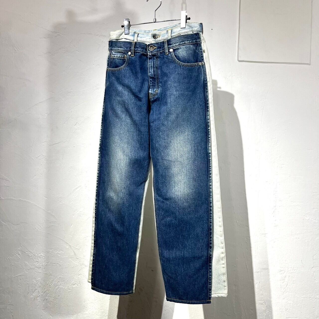 19AW Maison Margiela 2 Tone "再構築” Denim