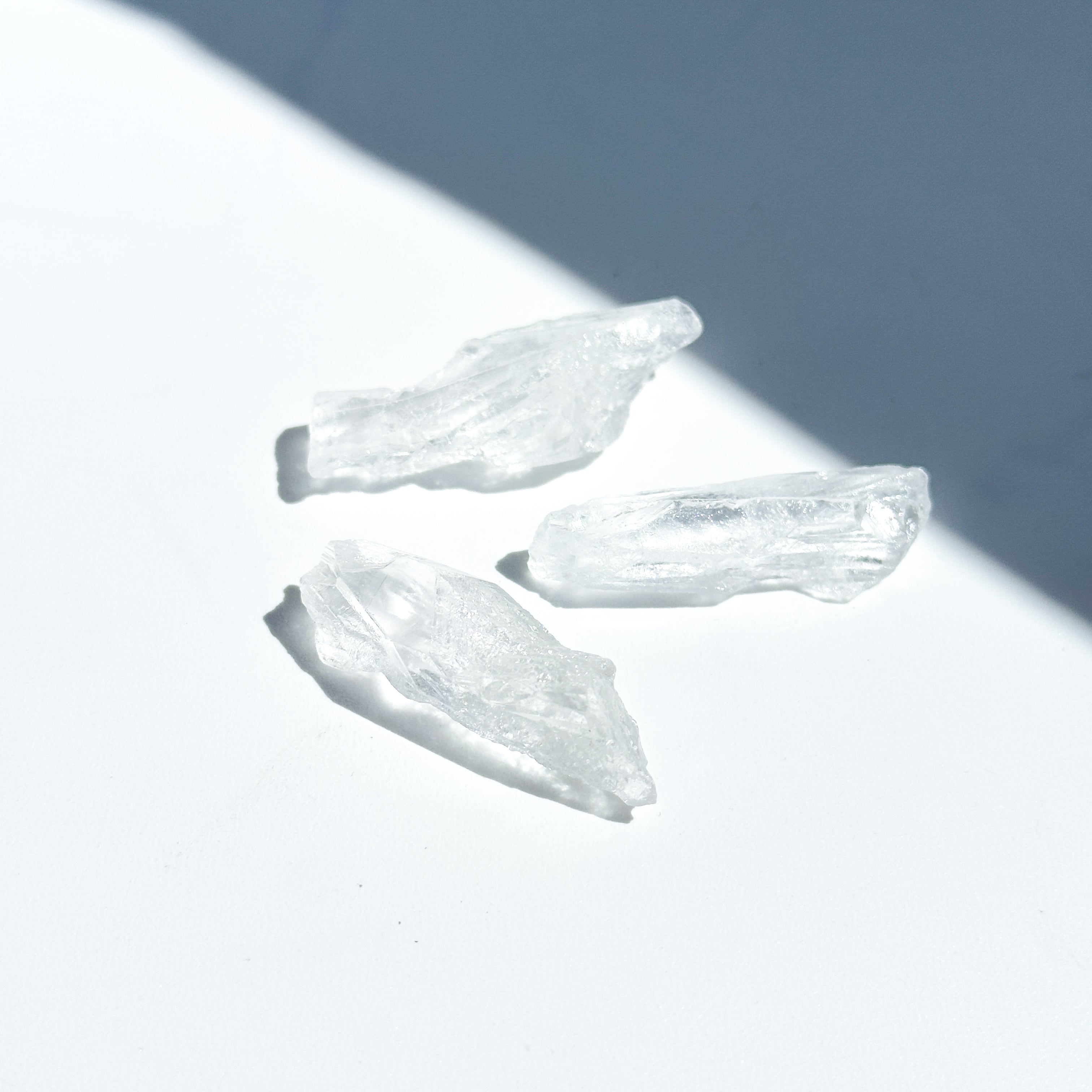 セーラ・デ・カブラル産レムリアンルーツクォーツ原石 3個set 01◇ Lemurian Root Quartz ◇ 天然石・鉱物・パワーストーン・インテリア