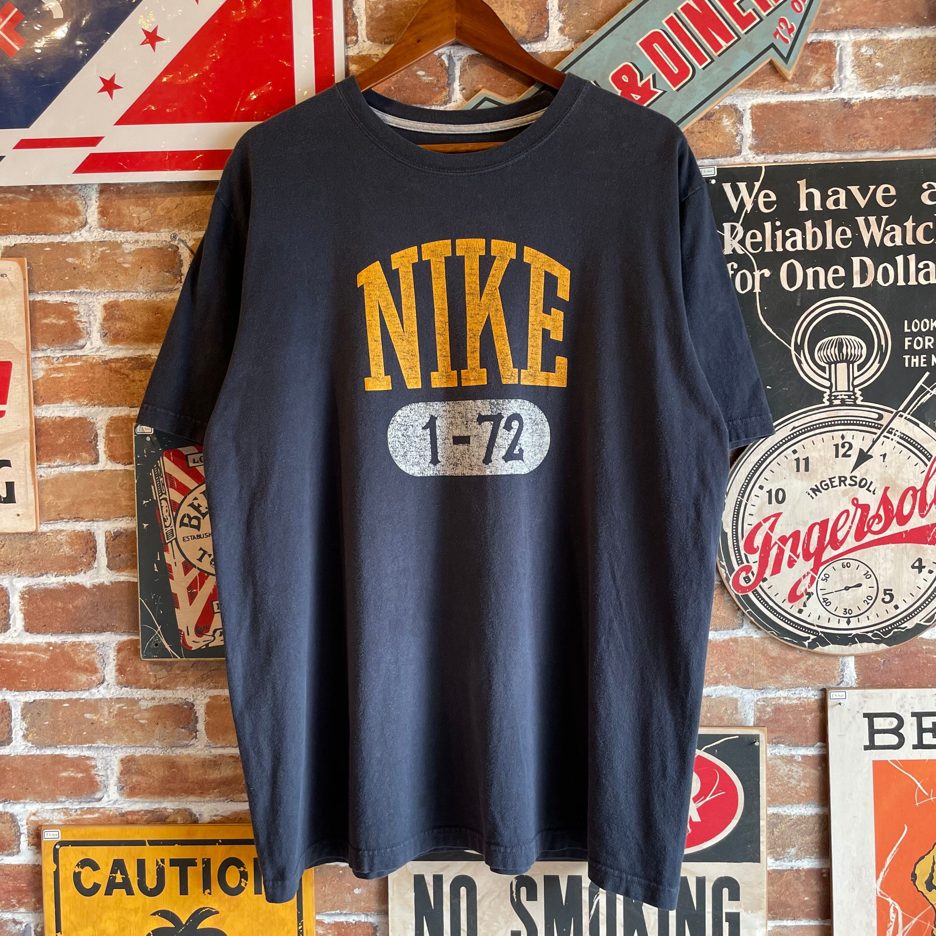 NIKE ビッグサイズ カレッジ ロゴ Tシャツ ネイビー 古着 | 古着屋DAISY